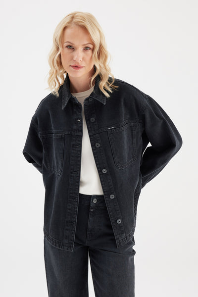 Tamara Long Sleeve Jacket Black Vintage