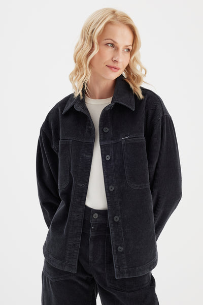 Tamara Cord Long Sleeve Jacket Anthracite