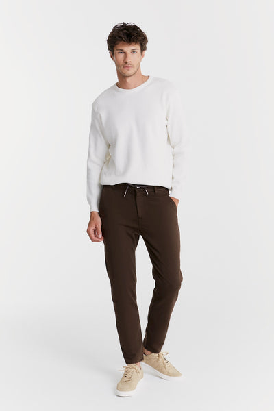 Felix Jogger Chino Pants Brown