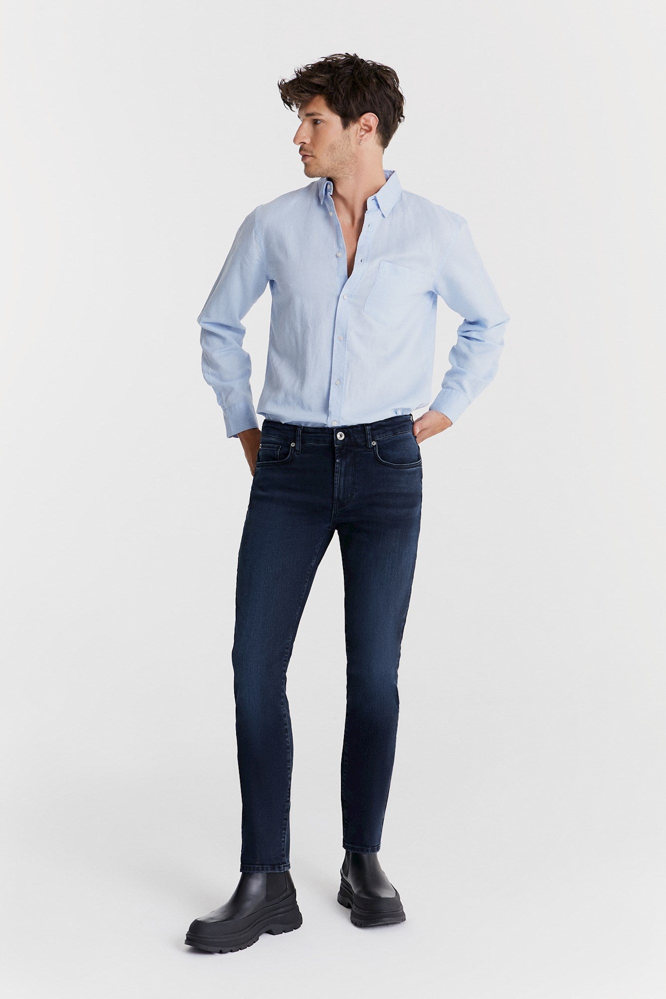 cup of joe denim Ray Mid Waist Regular Length 5 Pocket Jeans