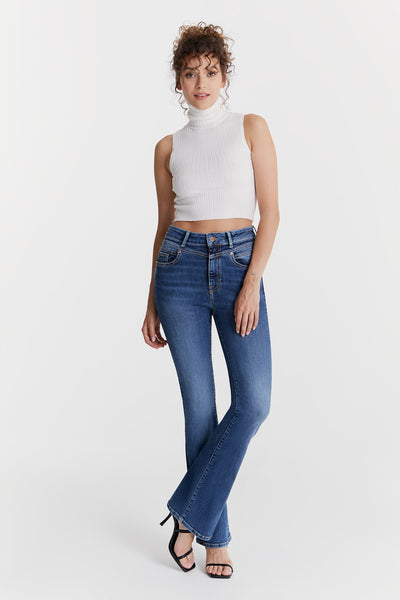 Matilda Ultra High Waist 5 Pocket Jeans Sapphire Blue