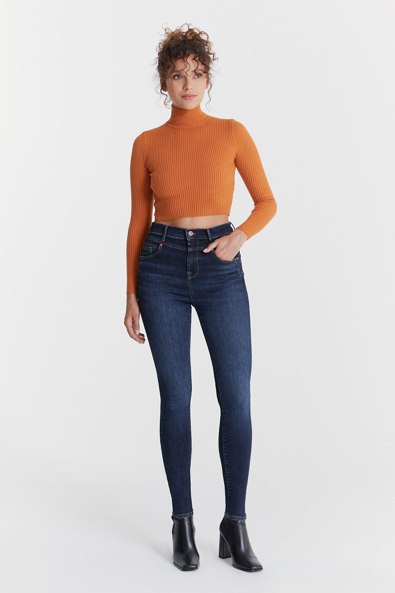 cup of joe denim Lisa Ultra High Waist Regular Length 5 Pocket Jeans