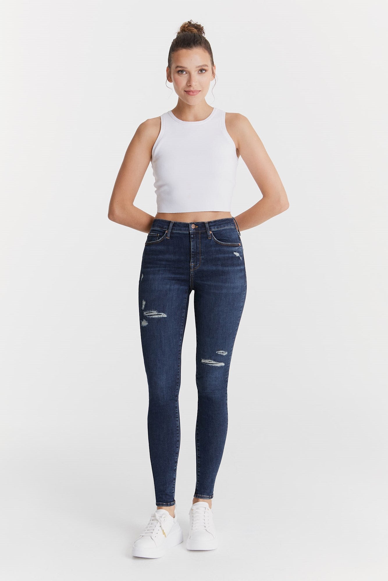 cup of joe denim Sophia High Waist Regular Length Reshape 5 Pocket Jeans