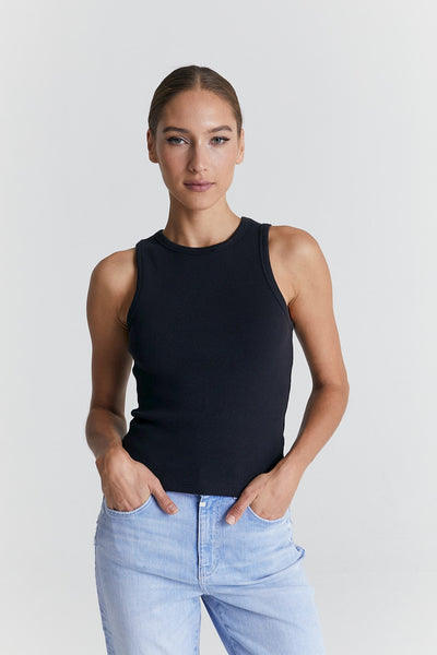 Liv Crew Neck Tanktop  Anthracite