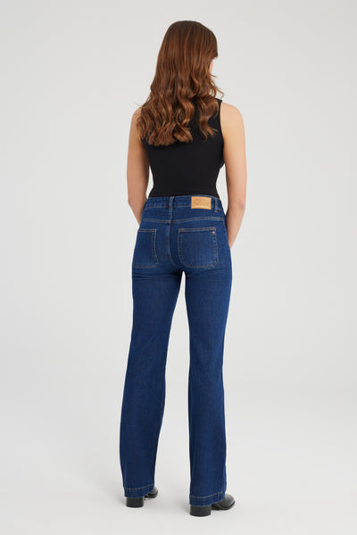 Dijana Asymmetric Print Jeans main image 1
