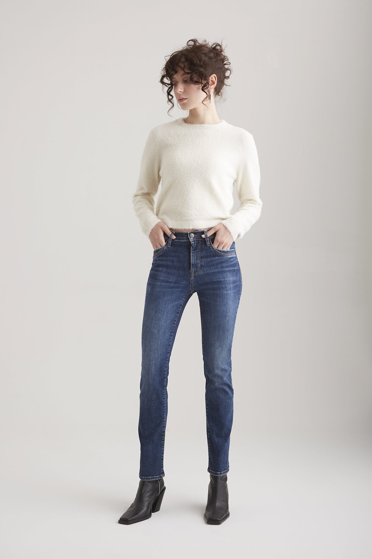 cup of joe denim Hannah High Waist Regular Length 5 Pocket Jeans