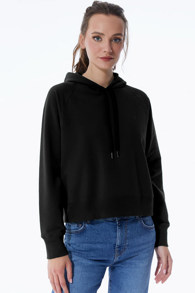 Janice Long Sleeve Hoodie Black