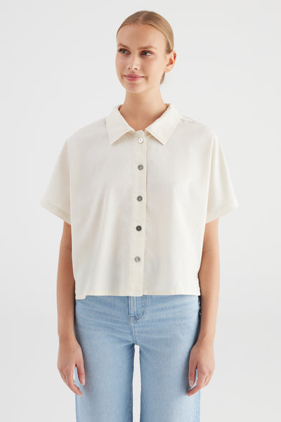 Jennifer Short Sleeve Shirt Ecru