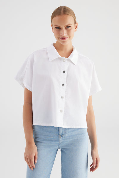 Jennifer Short Sleeve Shirt White