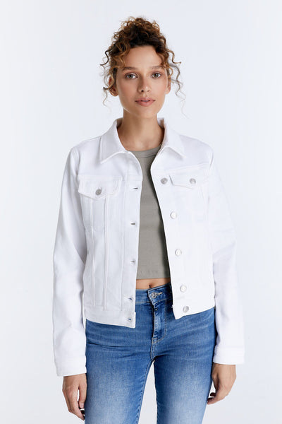 Katy Long Sleeve Western Jacket White