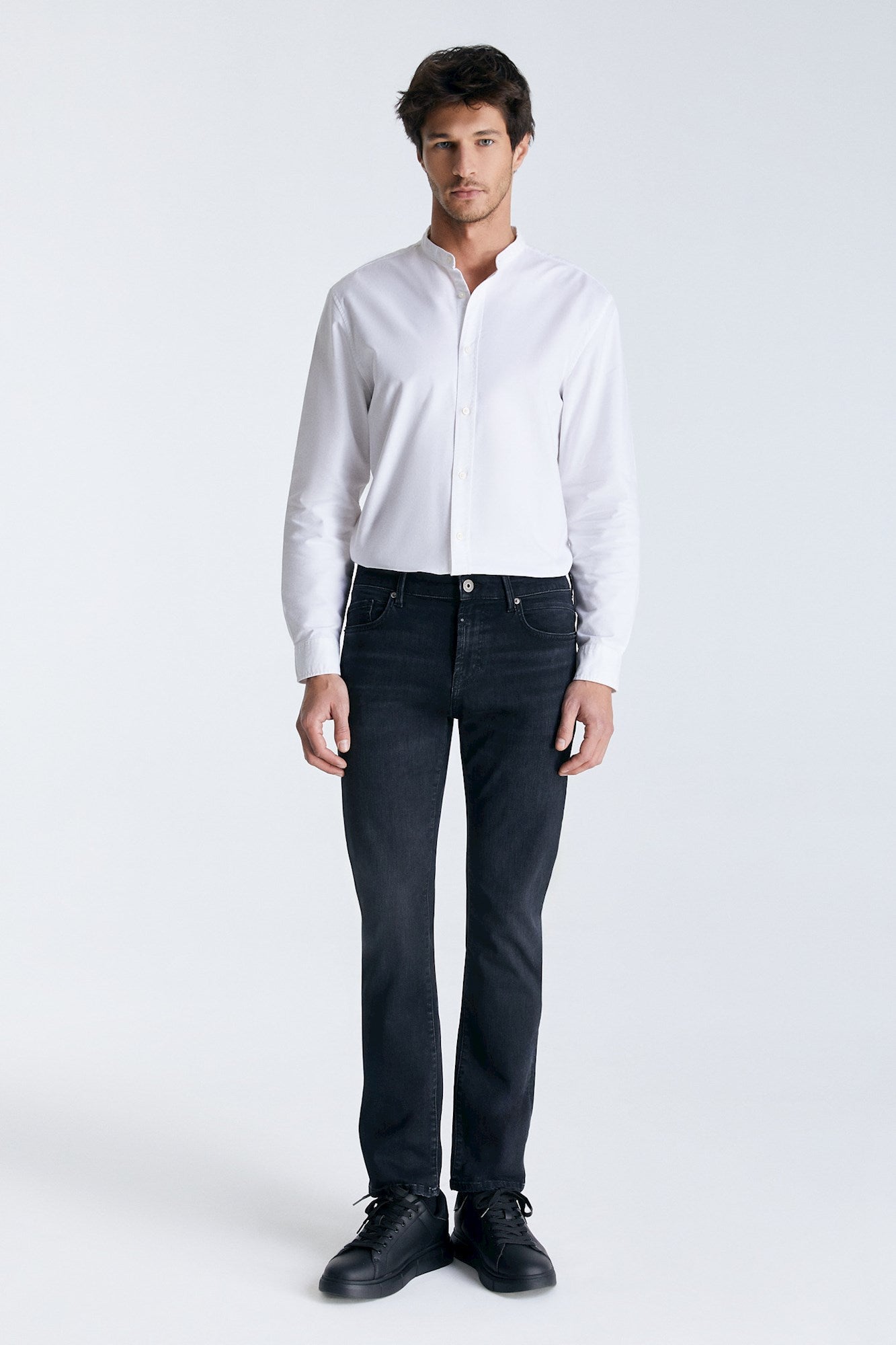 cup of joe denim Lance Mid Waist Regular Length 5 Pocket Jeans