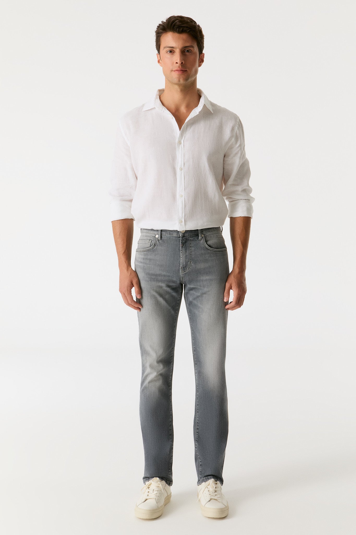 cup of joe denim Lance Mid Waist Regular Length 5 Pocket Jeans