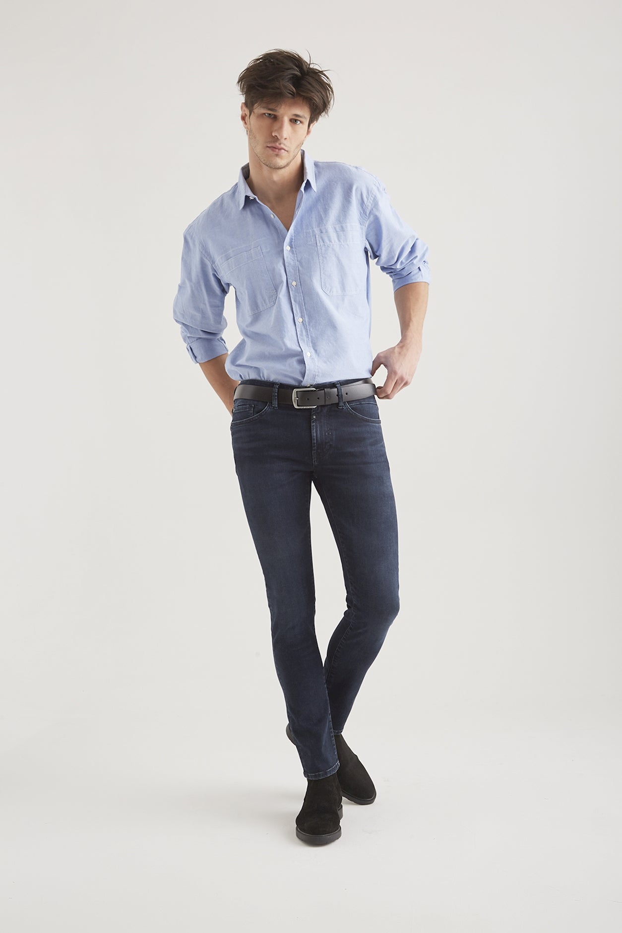 cup of joe denim Leo Mid Waist Regular Length Super Flex 5 Pocket Jeans