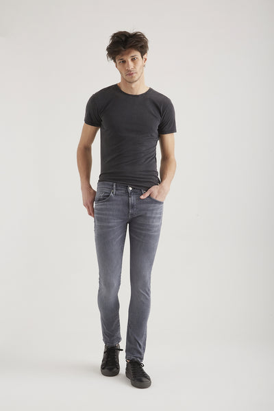 Leo Wellflex 5 Pocket Jeans Smoke Grey