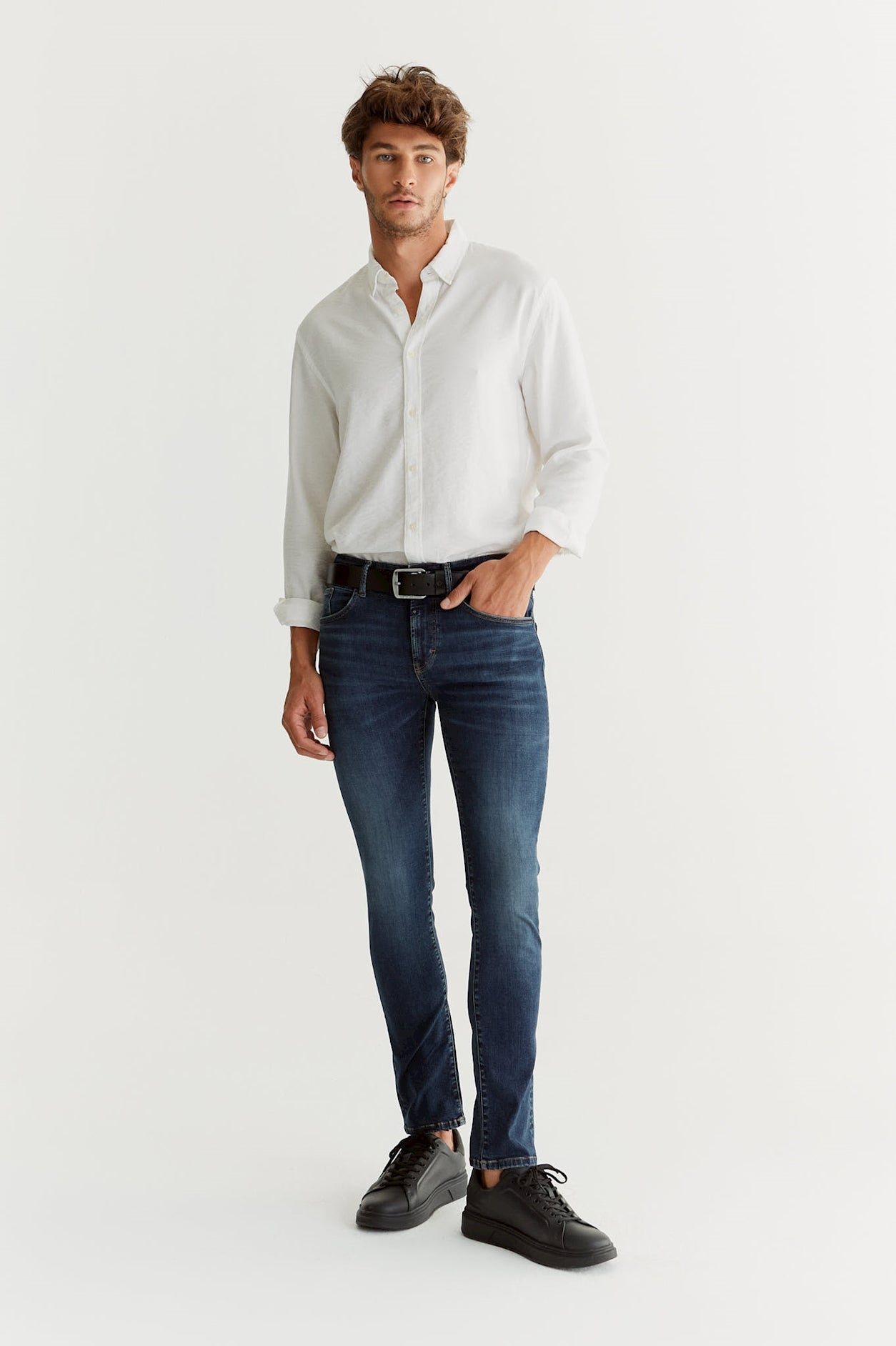 cup of joe denim Leo Mid Waist Regular Length Super Flex 5 Pocket Jeans