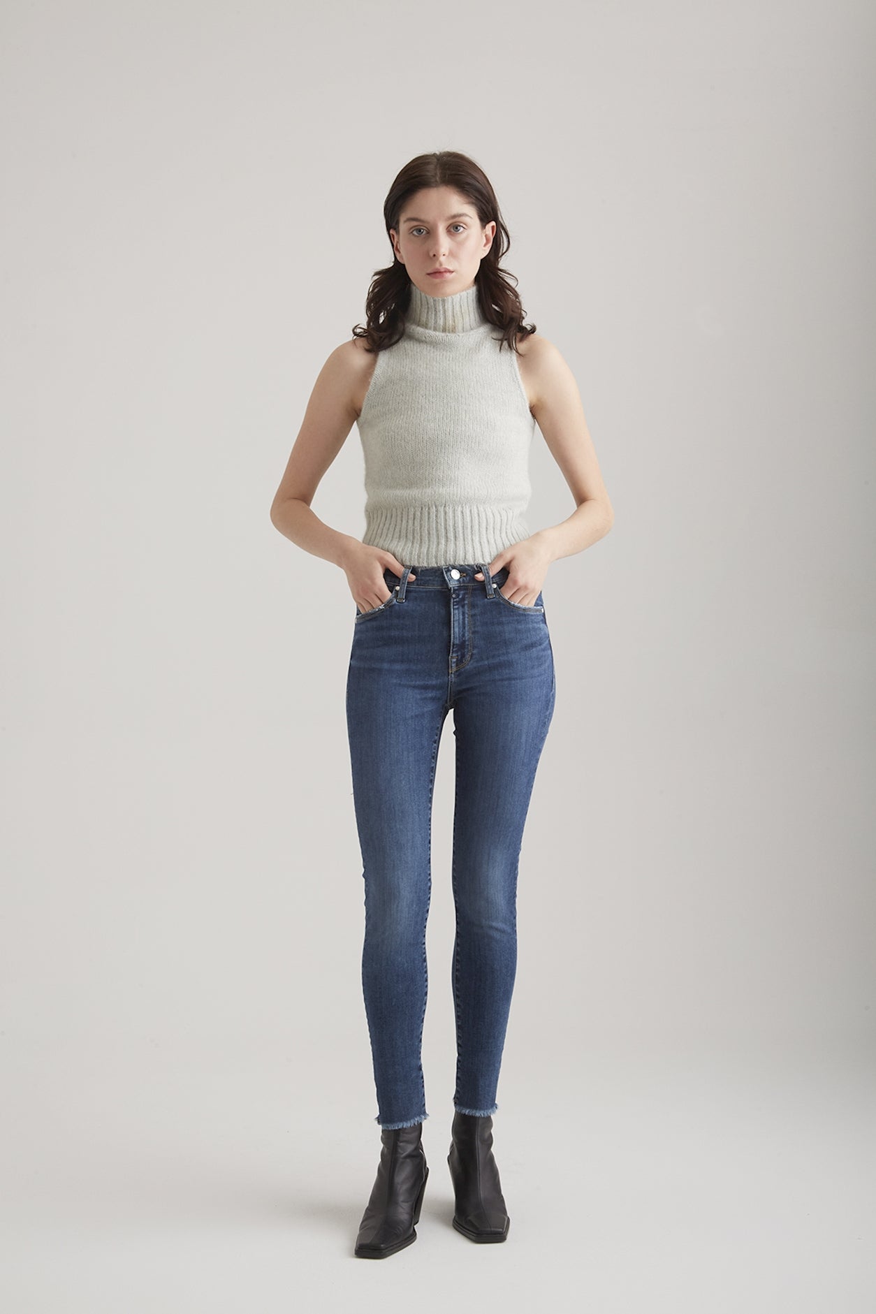 cup of joe denim Lina High Waist Ankle Length 5 Pocket Jeans