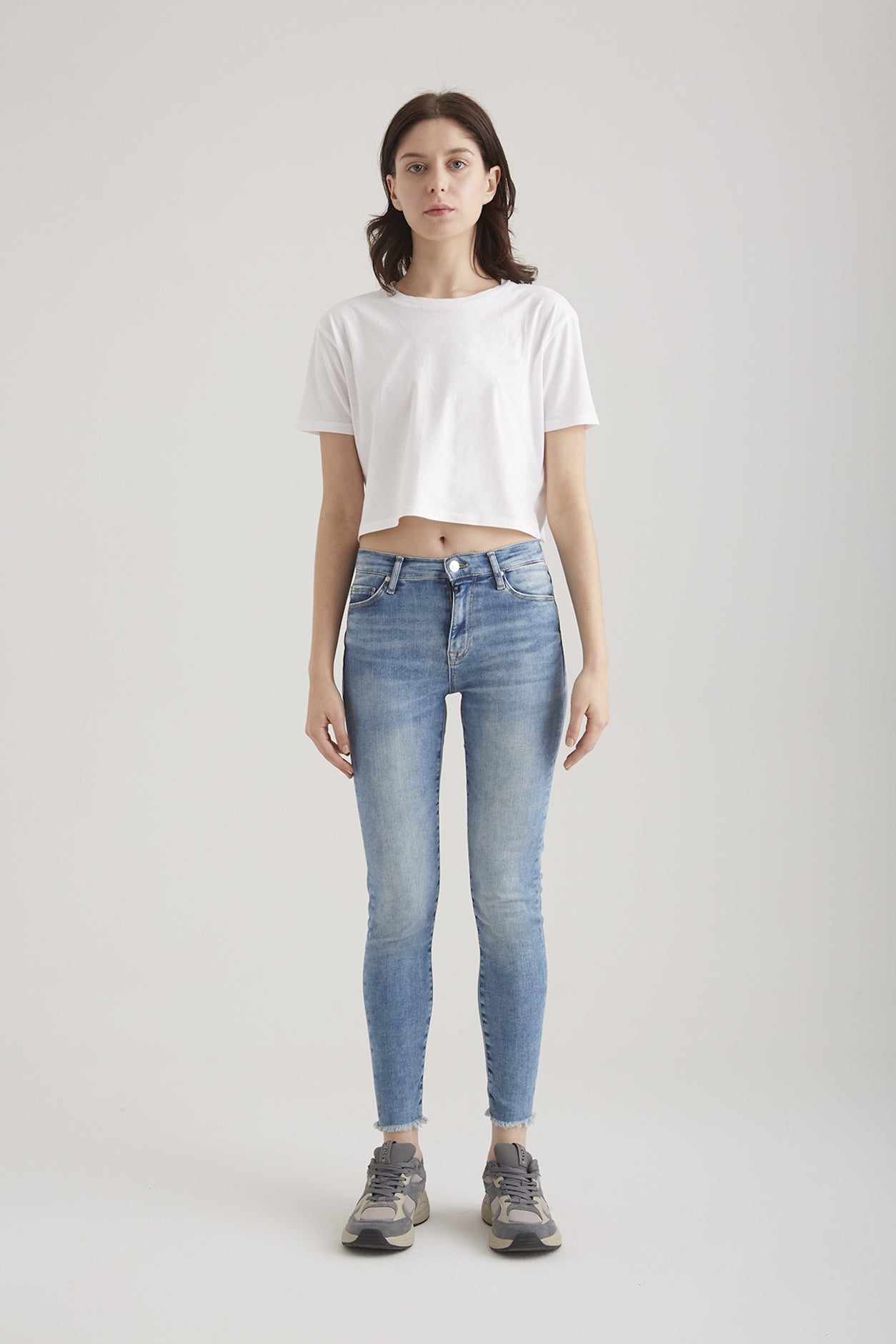 cup of joe denim Lina High Waist Ankle Length 5 Pocket Jeans