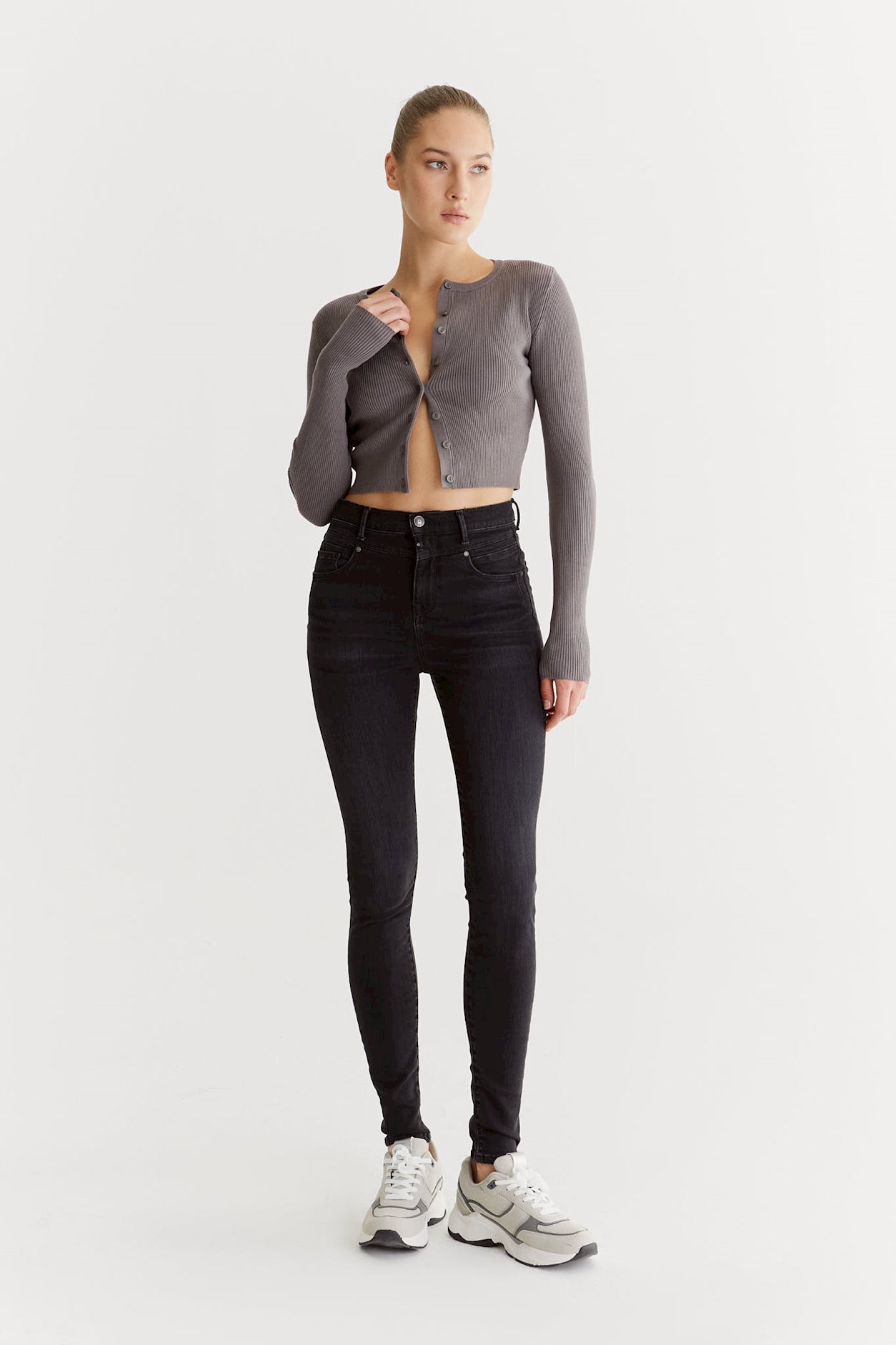 cup of joe denim Lisa Ultra High Waist Regular Length 5 Pocket Jeans