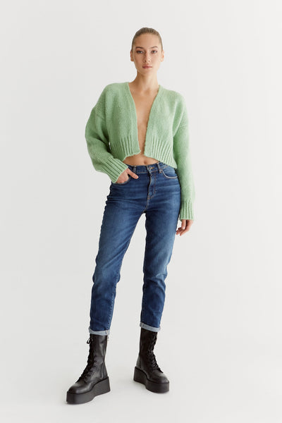 Lynn Mid Waist 5 Pocket Jeans Astra Blue
