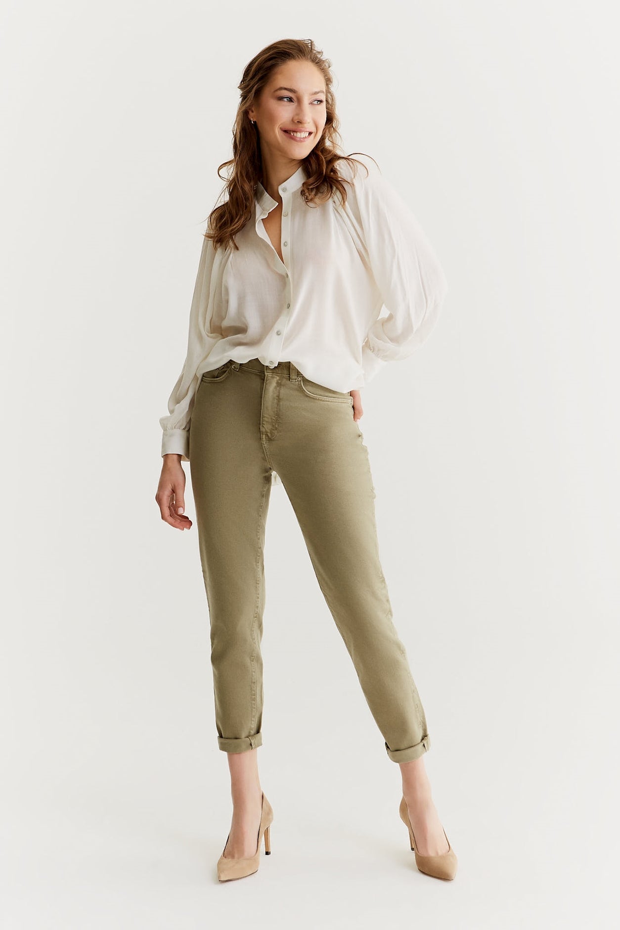 cup of joe denim Lynn Mid Waist Regular Length 5 Pocket Pants