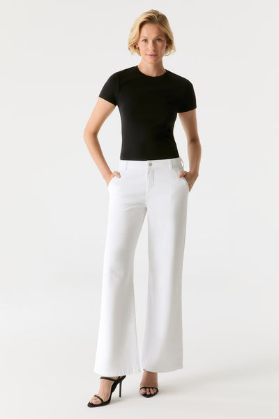 Maxine Low Waist Full Jeans White