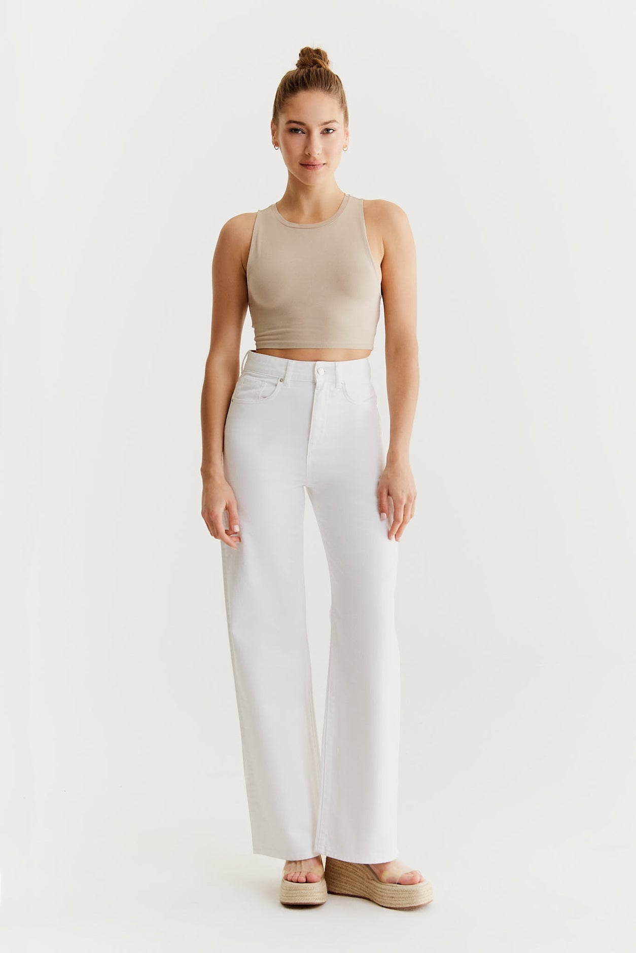 cup of joe denim Maria Ultra High Waist Full Length 5 Pocket Pants