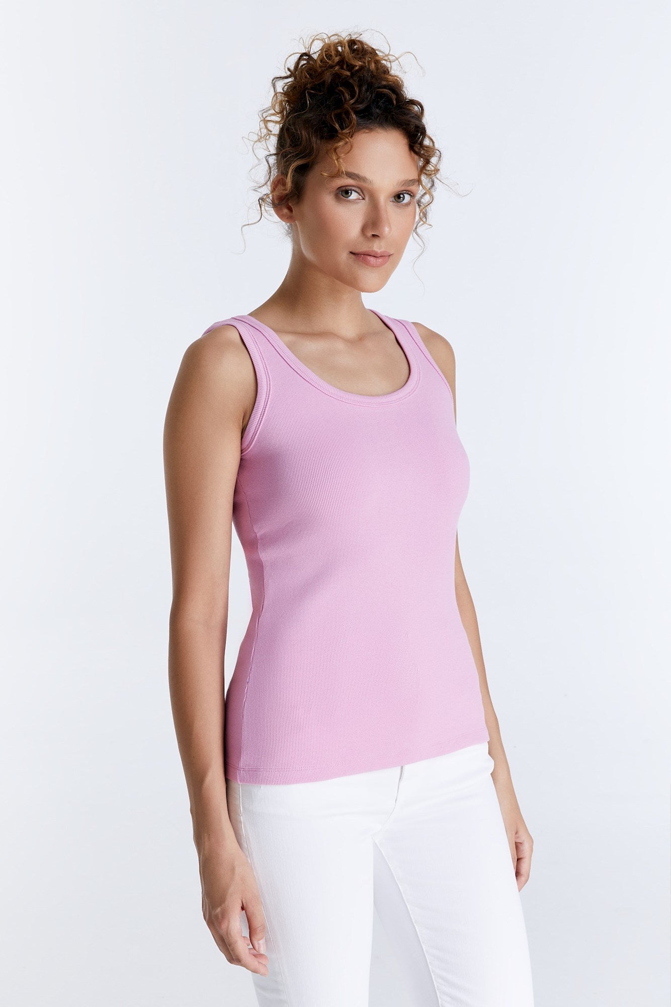 cup of joe denim Olivia Scoop Neck Tank Top