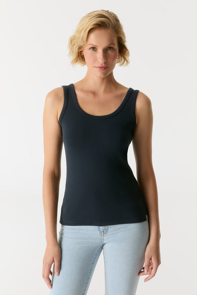 Olivia Crew Neck Tank Top Navy