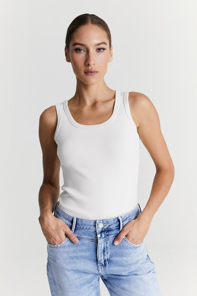 Olivia Crew Neck Tanktop White