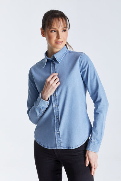 Scarlett Long Sleeve Shirt Light Blue