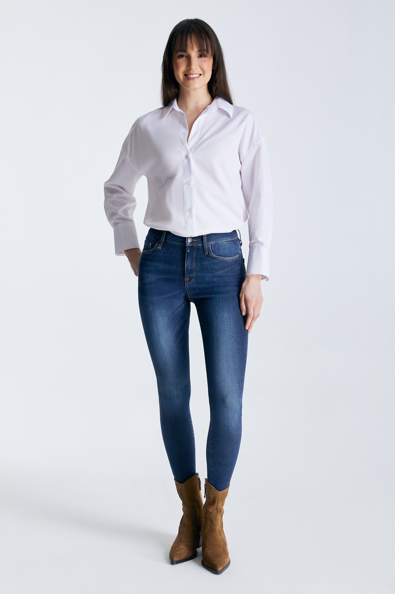 cup of joe denim Sophia High Waist Regular Length Reshape 5 Pocket Jeans