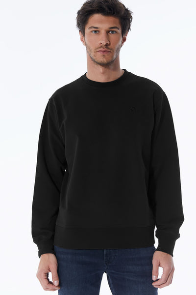 Tom Crew Neck Long Sleeve Sweatshirt Black