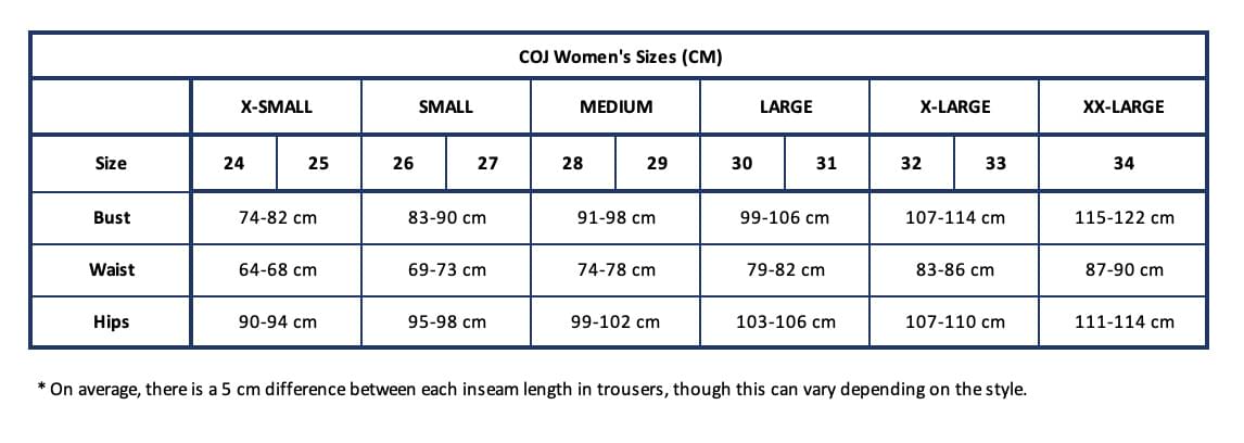 Women size chart